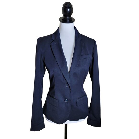 Navy Blazer, Size 02 Double button Jacket Business Casual - Picture 1 of 12